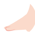足の甲指